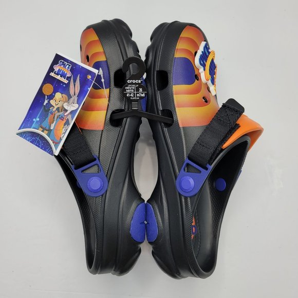 Crocs Space Jam A New Legacy Clogs Black Orange US Size Women's 10 Men's 8 NWT - Picture 6 of 7